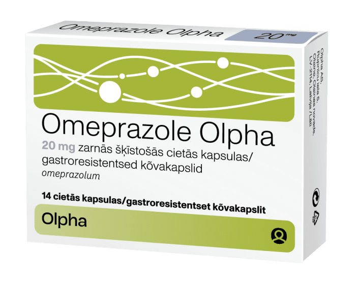 OMEPRAZOLE OLPHA GASTRO. KÕVAKAPS 20MG N14	