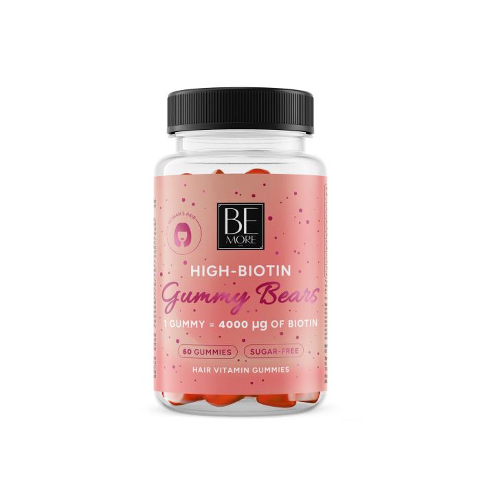 BE MORE HIGH-BIOTIN GUMMY BEARS KUMMIKOMMID N60