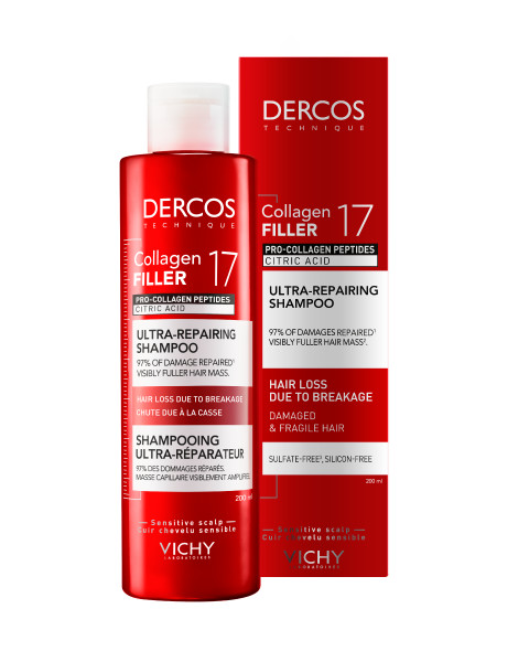 VICHY DERCOS COLLAGEN17 FILLER ŠAMPOON ÜLIMALT TAASTAV 200ML