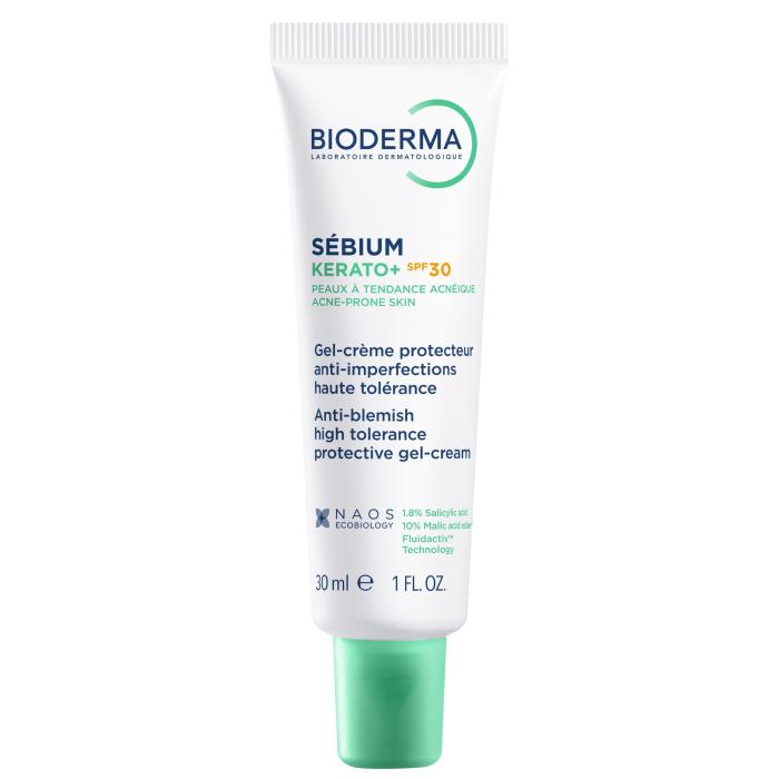 BIODERMA SEBIUM KERATO+ GEEL-KREEM AKNELISELE NAHALE SPF30 30ML