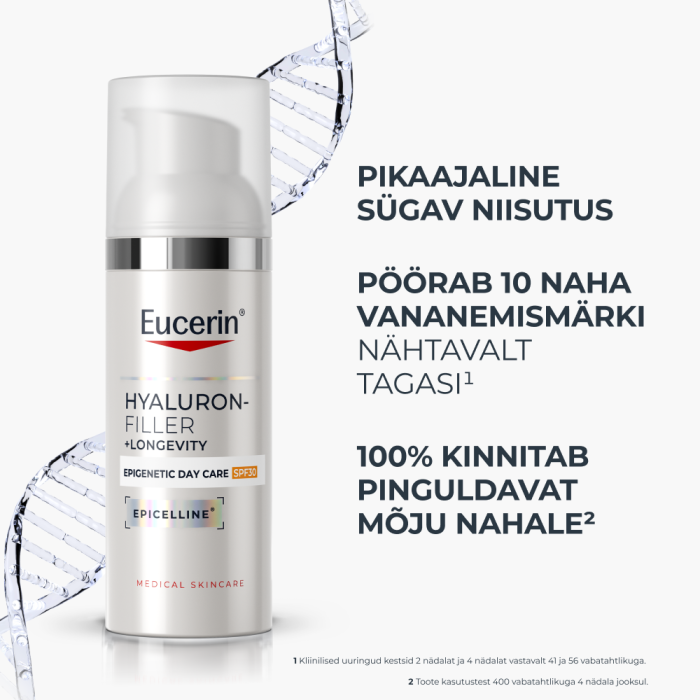 EUCERIN HYALURON-FILLER+ LONGEVITY EPIGENETIC PÄEVAKREEM SPF30 50ML