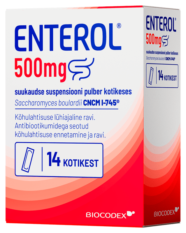 ENTEROL SUUKAUDSE SUSPENSIOONI PULBER KOTIKESES 500MG N14