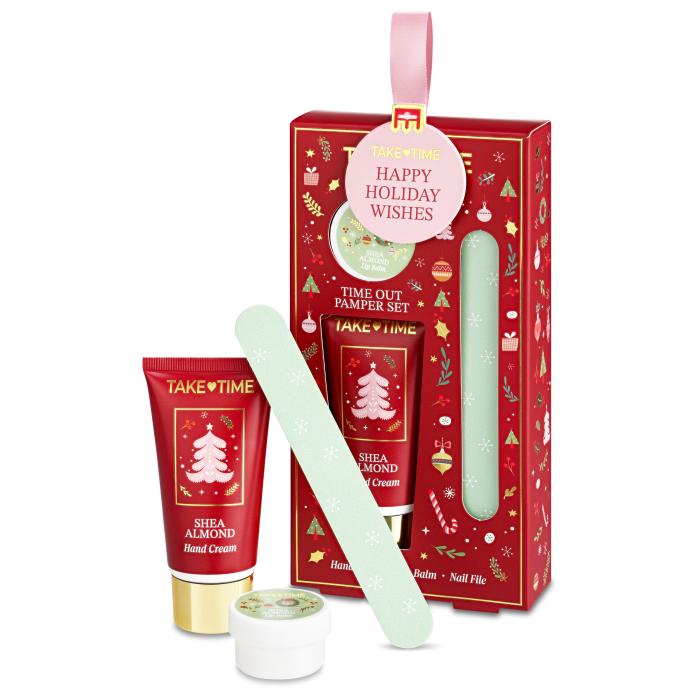 TAKE TIME GIFT SET HUULEPALSAM 7G + KÄTEKREEM 50ML + KÜÜNEVIIL 2026