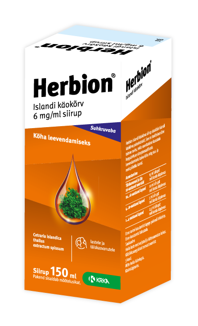 HERBION ISLANDI KÄOKÕRV SIIRUP 6MG 1ML 150ML N1
