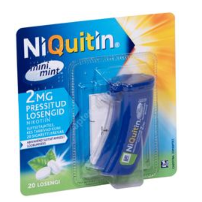 NIQUITIN MINI MINT PRESSITUD LOSENG 2MG N20