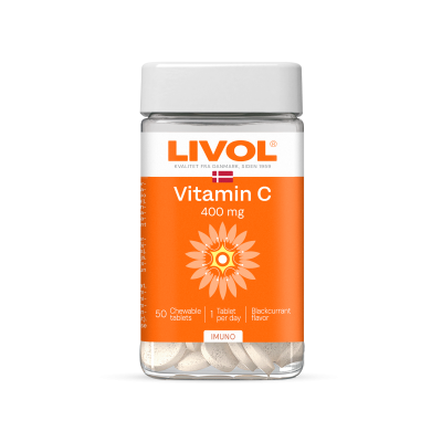 LIVOL VITAMIIN C NÄRIMISTBL MUSTSÕSTRAMAITSELINE N50