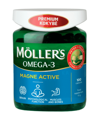 MÖLLER'S OMEGA-3 MAGNE ACTIVE KAPSLID N100