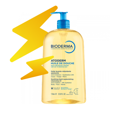 BIODERMA ATODERM HUILE DE DOUCHE DUSHIÕLI NIISUTAV PUM-GA1000ML