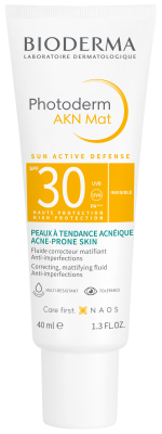 BIODERMA PHOTODERM AKN MAT PÄIKESEKAITSEKREEM SPF30 40ML