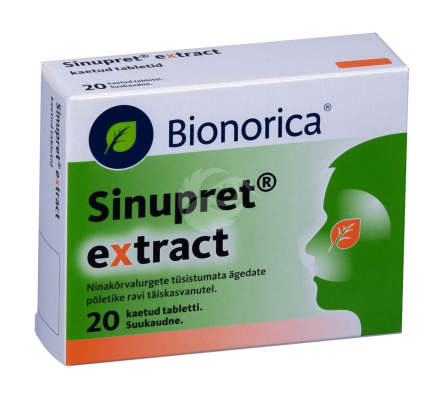 SINUPRET EXTRACT KAETUD TBL 12MG+36MG+36MG+36MG+36MG N20