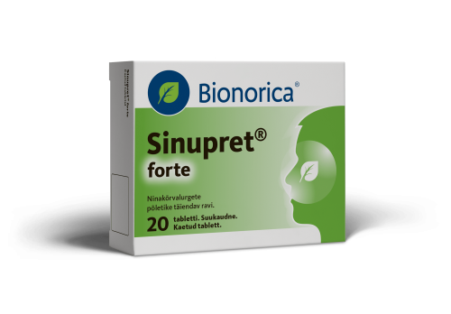 SINUPRET FORTE KAETUD TBL 12MG+36MG+36MG+36MG+36MG N20