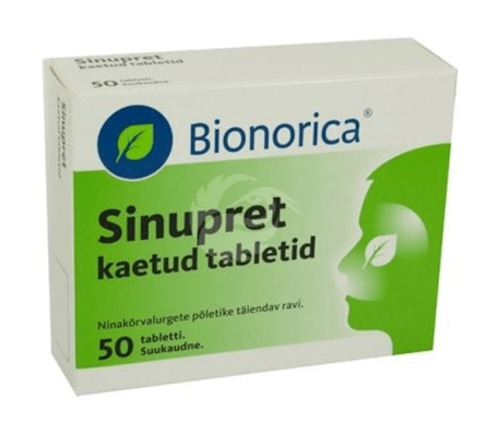 SINUPRET KAETUD TBL 6MG+18MG+18MG+18MG+18MG N50