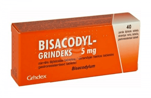 BISACODYL-GRINDEKS GASTRORESIST TBL 5MG N40