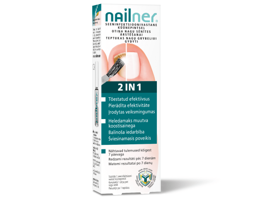 NAILNER 2IN1 KÜÜNEPINTSEL SEENHAIGUSTELE 5ML