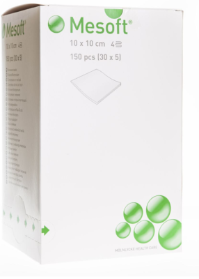MESOFT HAAVATAMPOON 10X10CM 4-KIHTI STERIILNE N150