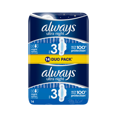 ALWAYS ULTRA NIGHT HÜGIEENILINE SIDE DUO N14
