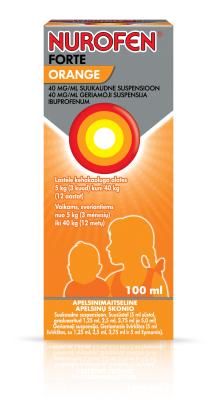 NUROFEN FORTE ORANGE SUUKAUDNE SUSPENSIOON ENSOON 40MG 1ML 100ML N1
