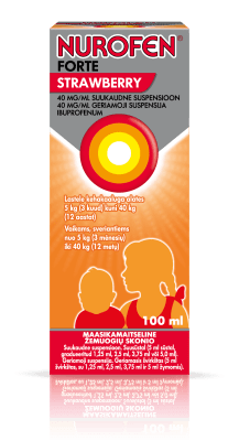 NUROFEN FORTE STRAWBERRY SUUKAUDNE SUSPENSIOON ENSOON 40MG 1ML 100ML N1