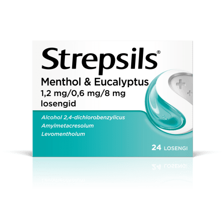 STREPSILS MENTHOL & EUCALYPTUS LOSENG 0.6MG+1.2MG+8MG N24