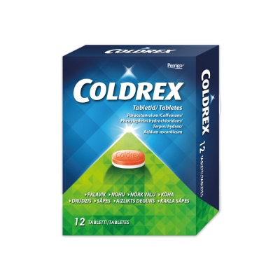 COLDREX TBL 500MG+5MG+20MG+30MG+25MG N12