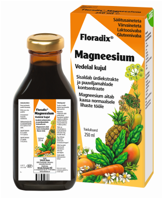 SALUS FLORADIX MAGNEESIUMI ÜRDISIIRUP 250ML