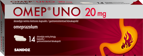 OMEP UNO GASTRORESIST KÕVAKAPS 20MG N14