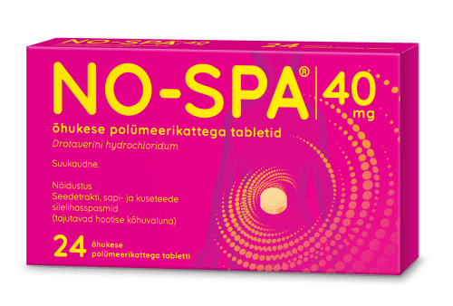NO-SPA ÕHUKE POLÜMEERKATTEGA TBL 40MG N24