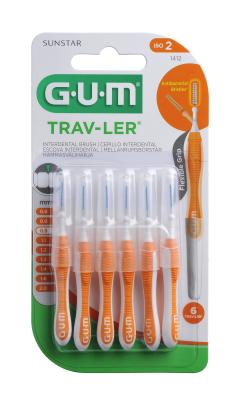 GUM HAMBAVAHEHARJAD TRAV-LER SILINDER 0,9MM ORANZ N6