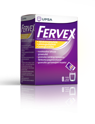 FERVEX SUUKAUDNE LAHUSE GRAANULID 500MG+25MG+200MG N8