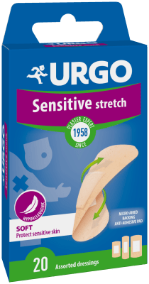 URGO SENSITIVESTRETCH PLAASTER 3 SUURUST NAHAVÄRVI N20