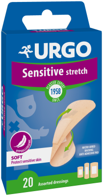 URGO SENSITIVESTRETCH PLAASTER 3 SUURUST NAHAVÄRVI N20