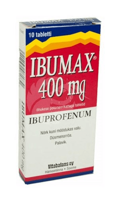 IBUMAX ÕHUKE POLÜMEERKATTEGA TBL 400MG N10