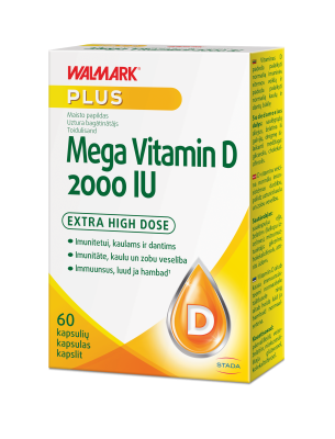 WALMARK MEGA VITAMIIN D KAPSLID 2000IU N60