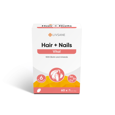 LIVSANE VITAMIINI KAPSLID JUUSTELE/KÜÜNETELE N60