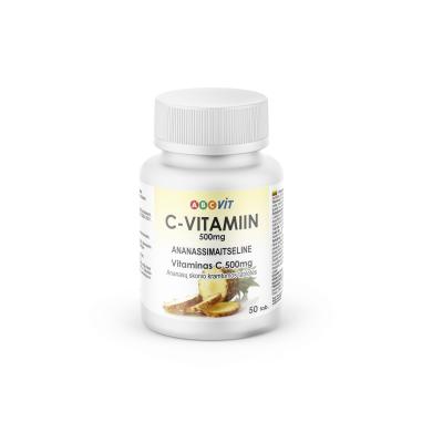 ABC VIT VITAMIIN C NÄRIMISTBL 500MG ANANASSIMAITSELINE N50