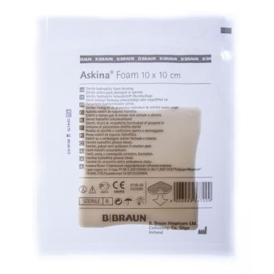 ASKINA FOAM VAHTSIDE 10X10CM STERIILNE