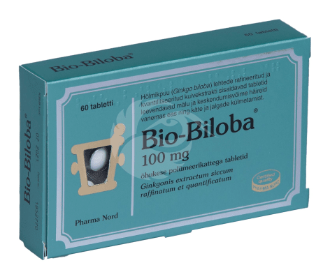 BIO-BILOBA ÕHUKE POLÜMEERKATTEGA TBL 100MG N60