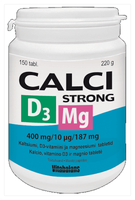 CALCISTRONG+D3+MG TBL N150