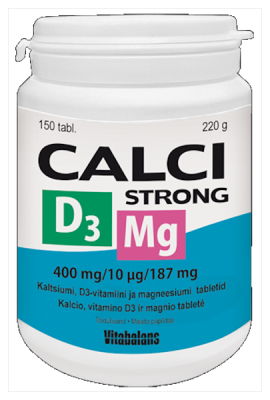 CALCISTRONG+D3+MG TBL N150