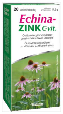 ECHINA ZINK+VITAMIIN C TBL N20