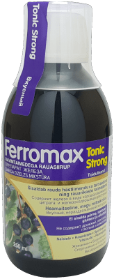 FERROMAX TONIC STRONG RAUASIIRUP 250ML