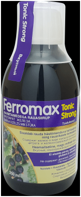 FERROMAX TONIC STRONG RAUASIIRUP 250ML