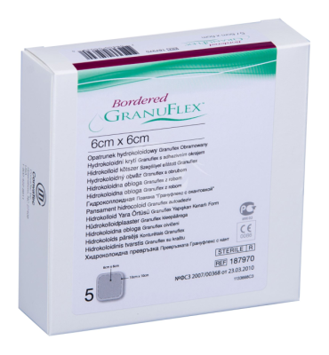 GRANUFLEX PLAASTER BORDERED HÜDROKOLL-GA 6X6CM N5