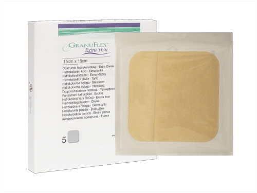 GRANUFLEX EXTRATHIN HÜDROKOLL. PLAASTER 15X15CM STERIILNE N5
