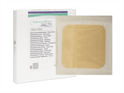 GRANUFLEX EXTRATHIN HÜDROKOLL. PLAASTER 15X15CM STERIILNE N5