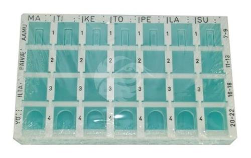 JAKO-SET JAOTUSKARP RAVIMITELE 4X7 LAHTRIT ROHELINE