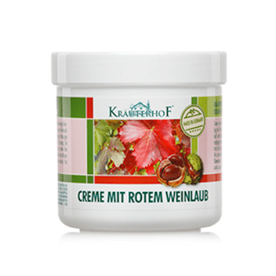 KRÄUTERHOF PUNASE VIINAPUU KREEM VEENILAIENDITELE 250ML