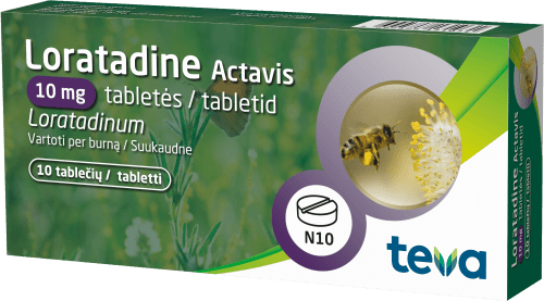 LORATADINE ACTAVIS TBL 10MG N10