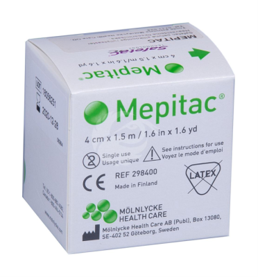 MEPITAC RULLPLAASTER 4CMX1,5M SILIKOONIST