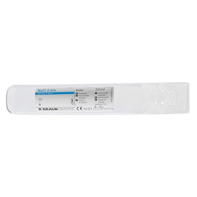NATRII CHLORIDUM 0,9% B.BRAUN LOPUTUSLAHUS ECOLAV 30ML